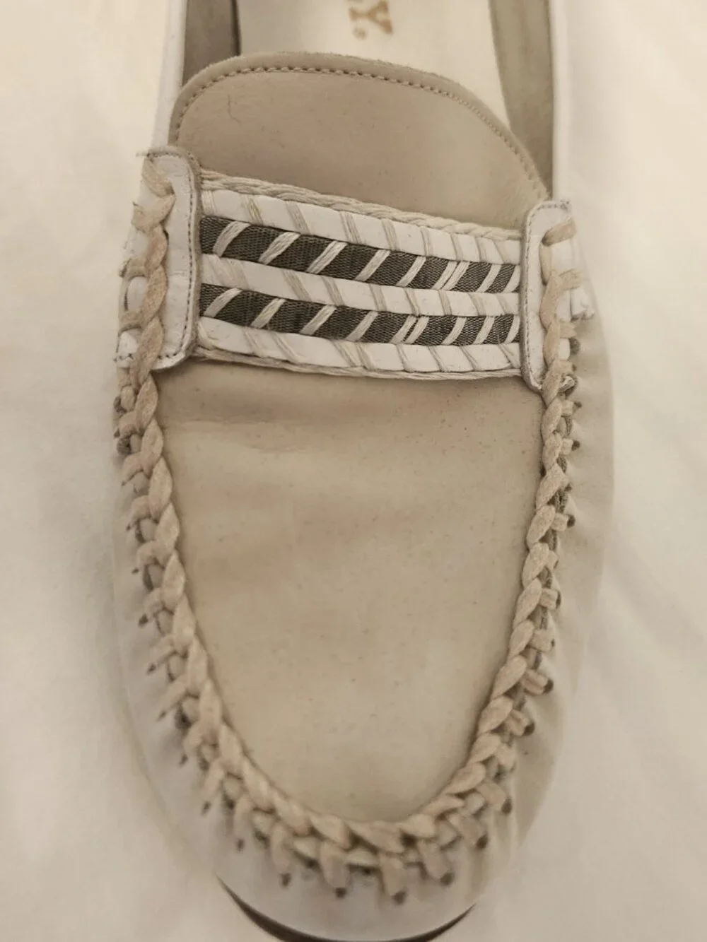 Bally men's loafers 10.5 two tone Cannes model Italy
